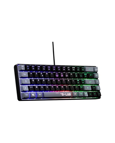 Teclado gaming the g lab keyz hydro bkg semimecanico rainbow