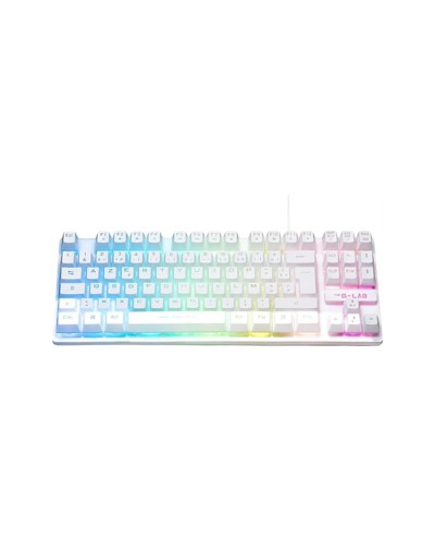 Teclado gaming mini the g lab keyz caesiumt w sp blanco