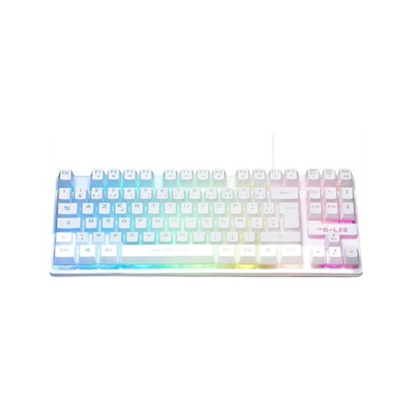 Teclado gaming mini the g lab keyz caesiumt w sp blanco
