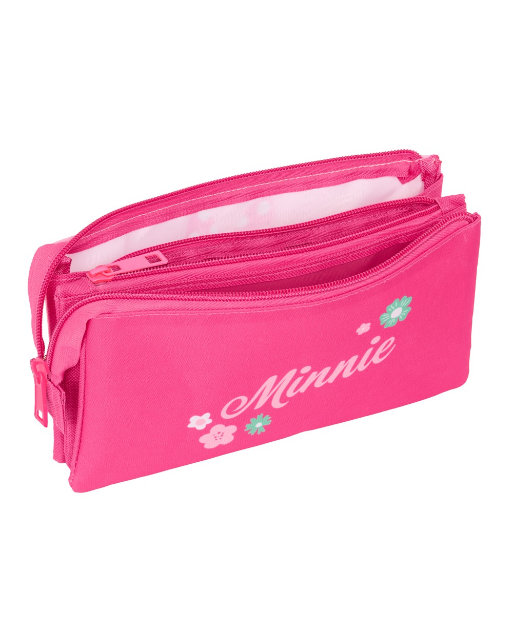 Bolso escolar portatodo safta triple minnie mouse 120x220x30 mm