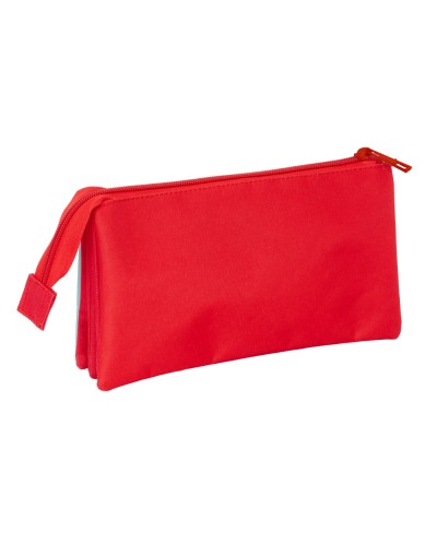 Bolso escolar portatodo safta triple mickey mouse 120x220x30 mm