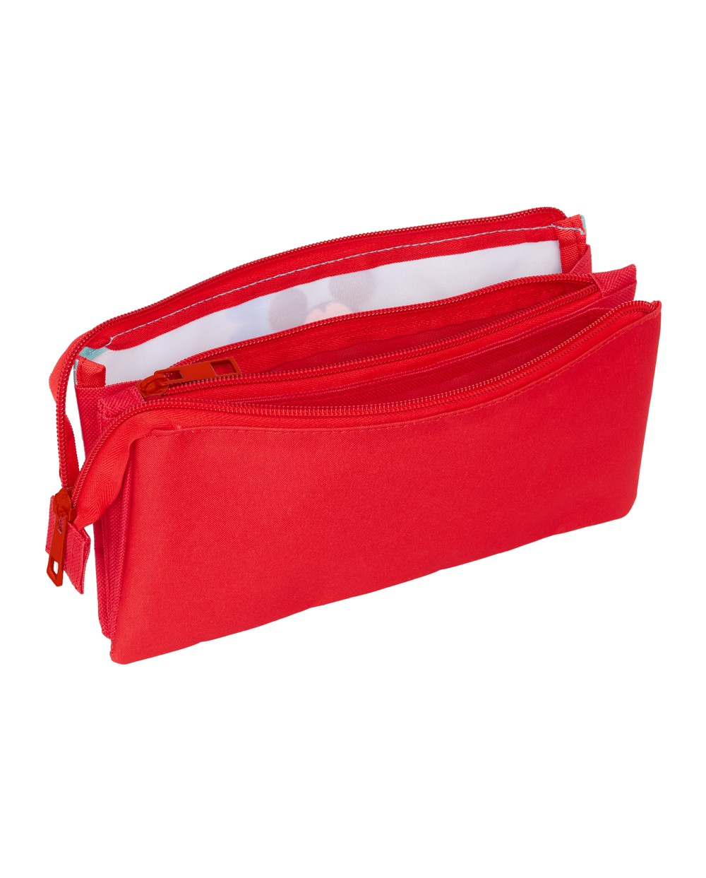 Bolso escolar portatodo safta triple mickey mouse 120x220x30 mm