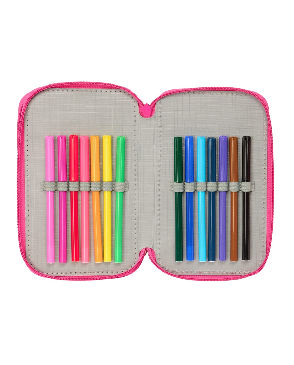 Plumier escolar safta triple 37 piezas minnie mouse 195x125x55 mm