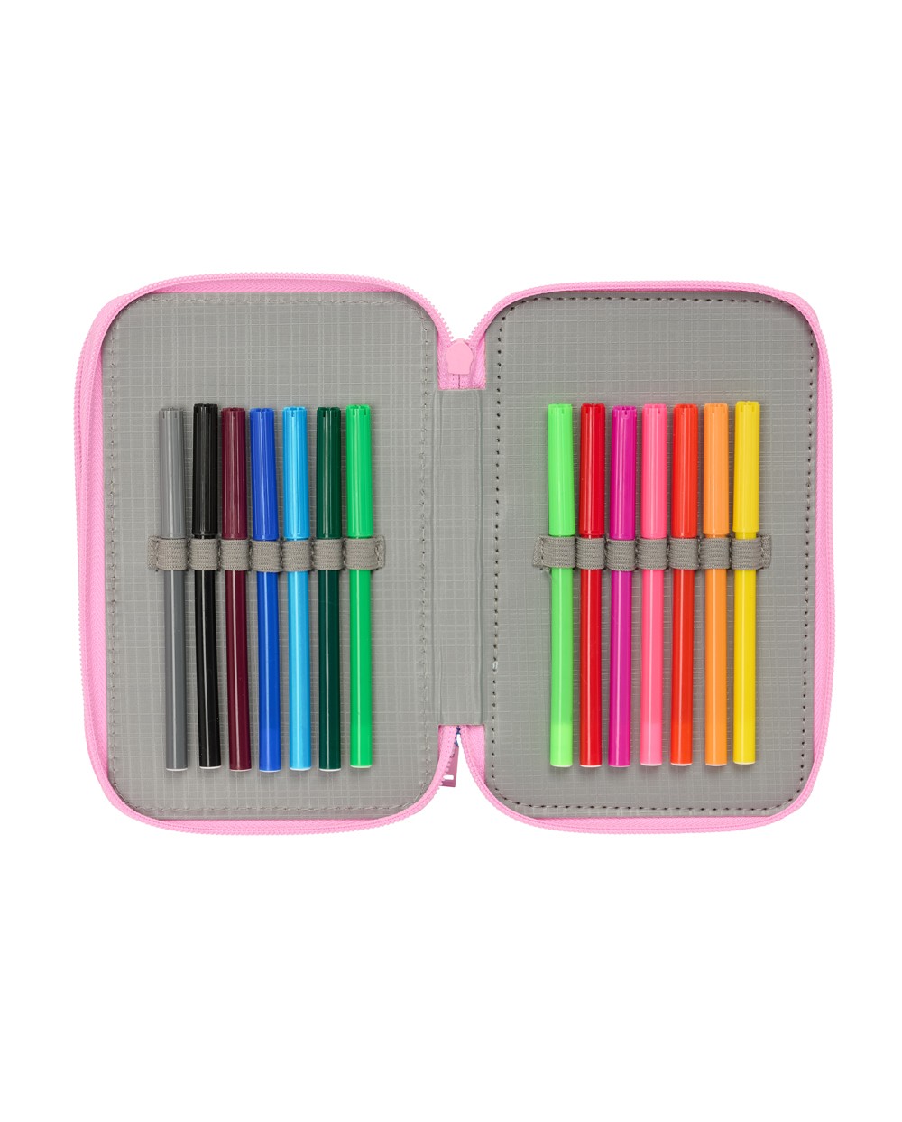 Plumier escolar safta triple 37 piezas frozen 195x125x55 mm