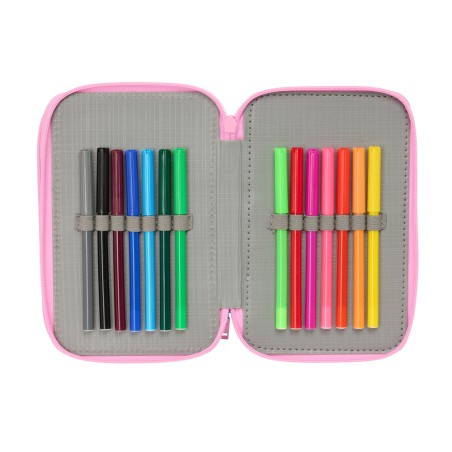 Plumier escolar safta triple 37 piezas frozen 195x125x55 mm