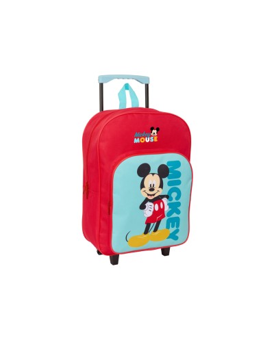 Mochila safta grande con ruedas mickey mouse 420x320x140 mm
