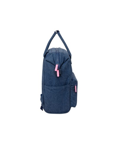 Mochila safta con asas para portatil 13 benetton denim 190x270x400 mm