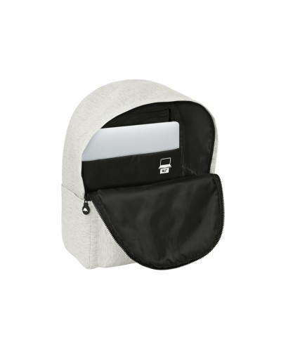 Mochila safta para portatil 141 kappa grey knit 400x310x160 mm