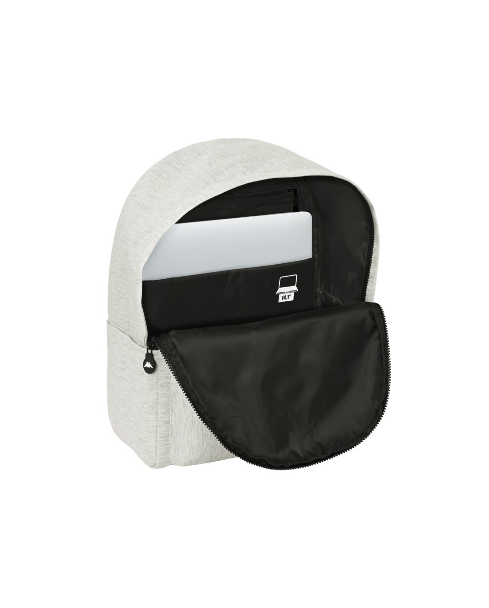 Mochila safta para portatil 141 kappa grey knit 400x310x160 mm