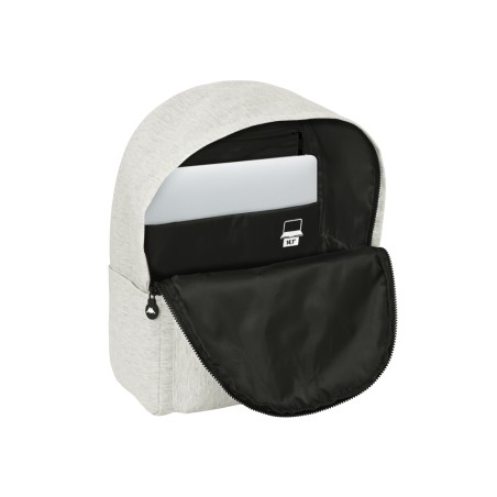 Mochila safta para portatil 141 kappa grey knit 400x310x160 mm