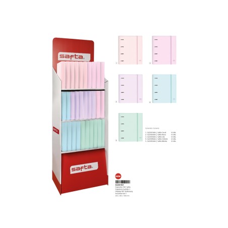 Expositor safta papeleria surtido stationery 1900x600x380 mm
