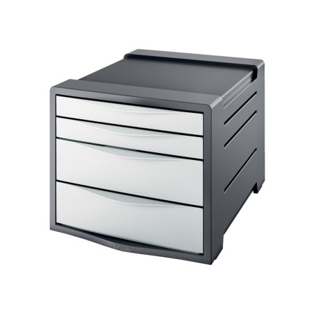 Fichero cajones sobremesa esselte europost 4 cajones color grafito blanco vivida 285x245x365 mm