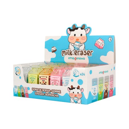 Goma de borrar imaginovo erase it batidos colores surtidos