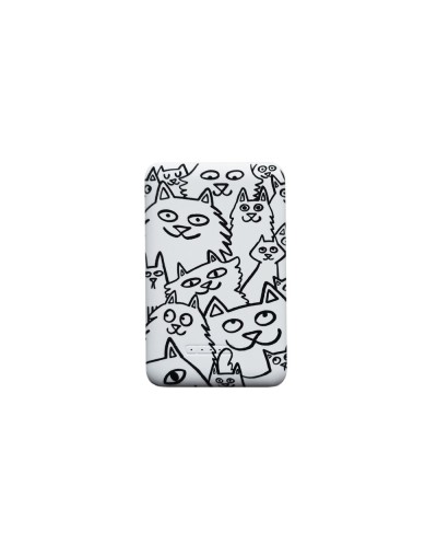Bateria externa wondee mr wonderful 5000 mah gatos blancos