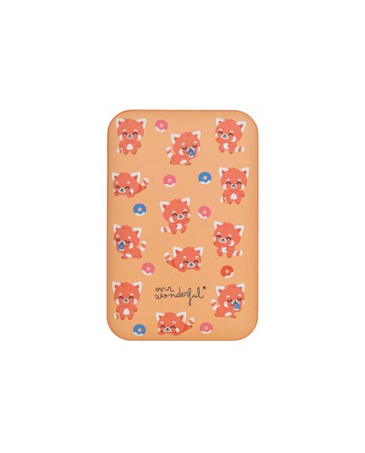 Bateria externa wondee mr wonderful 10000 mah panda rojo