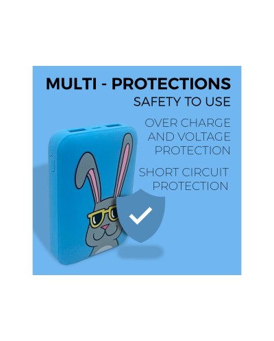 Bateria externa wondee mr wonderful 10000 mah conejo gafas sol