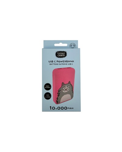 Bateria externa wondee mr wonderful 10000 mah gato rosa