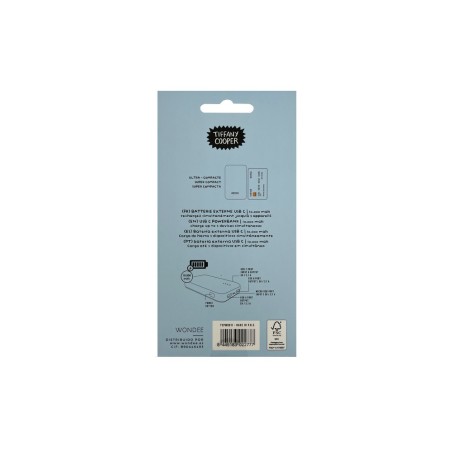 Bateria externa wondee mr wonderful 10000 mah gato rosa