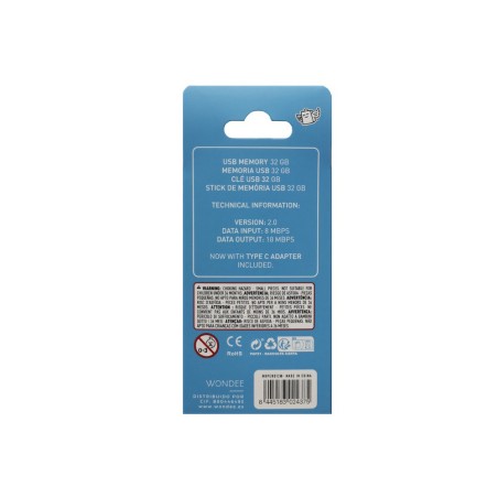 Memoria usb wondee mr wonderful 32gb seta