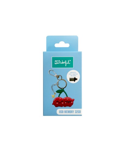 Memoria usb wondee mr wonderful 32gb cereza