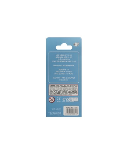 Memoria usb wondee mr wonderful 32gb cereza