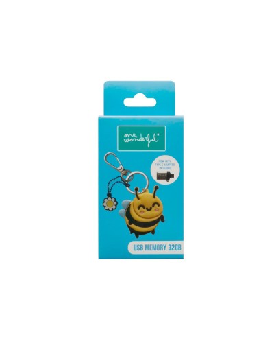 Memoria usb wondee mr wonderful 32gb abeja