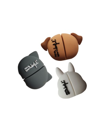 Protectores de cable wondee mr wonderful pets pack de 3 unidades