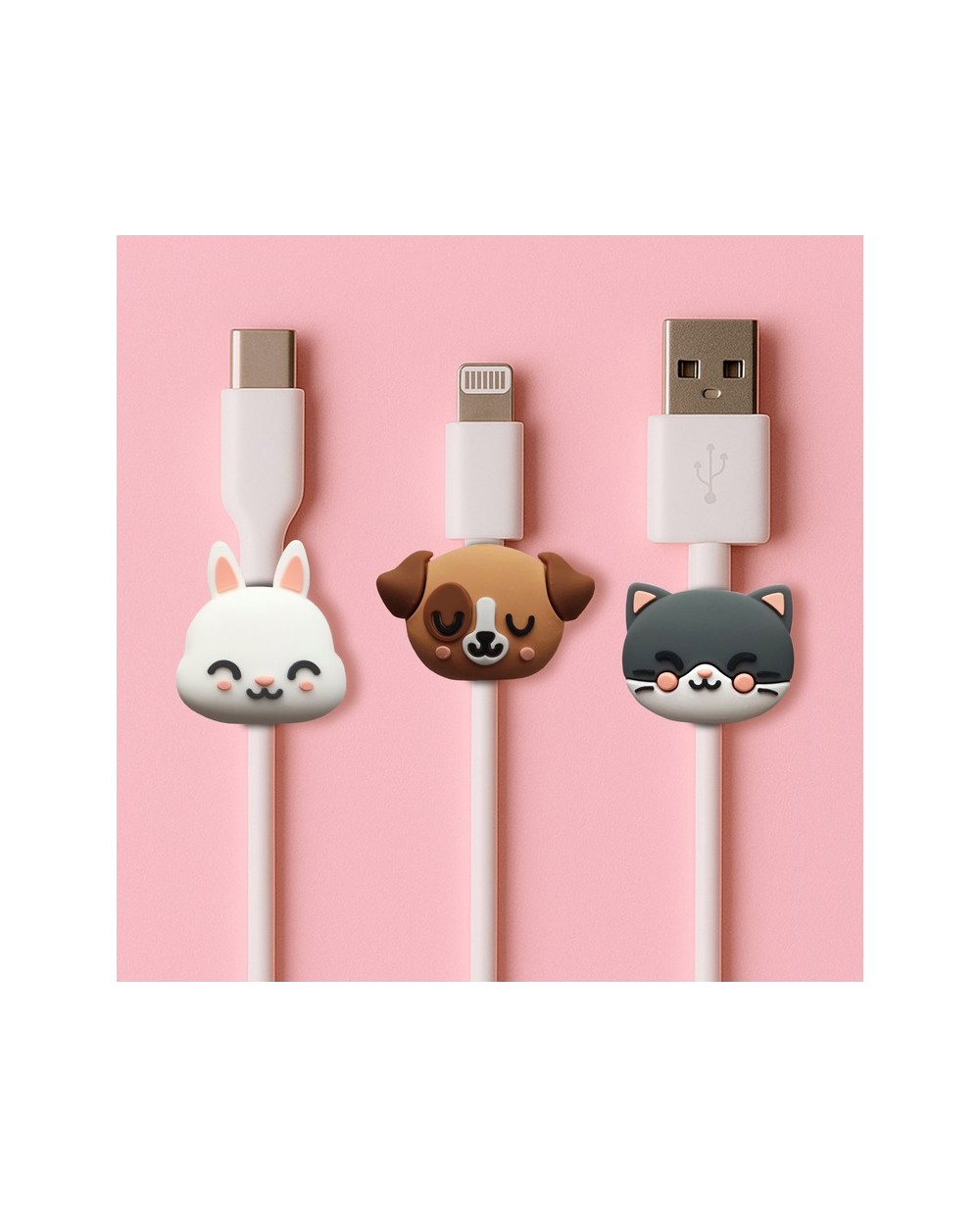Protectores de cable wondee mr wonderful pets pack de 3 unidades