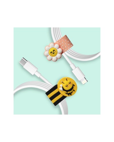 Organizadores de cable wondee mr wonderful blossom pack de 2 unidades