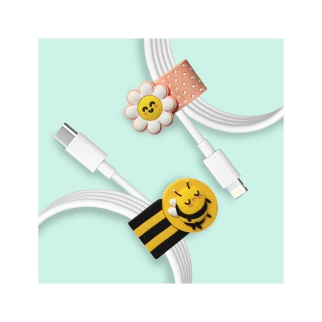 Organizadores de cable wondee mr wonderful blossom pack de 2 unidades