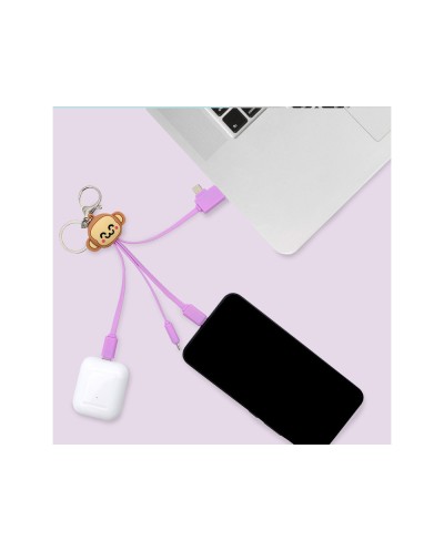 Cable de carga multiconector wondee mr wonderful mono 3 en 1