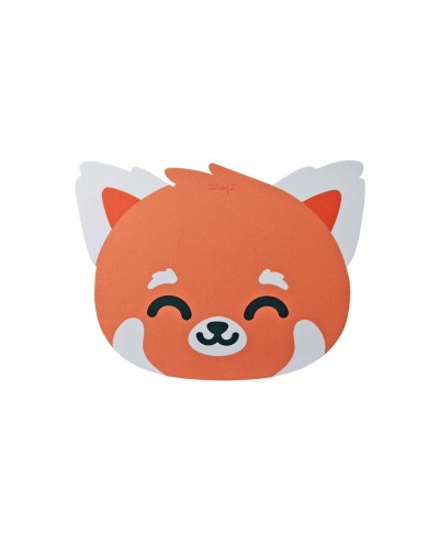 Alfombrilla para raton wondee mr wonderful forma panda rojo