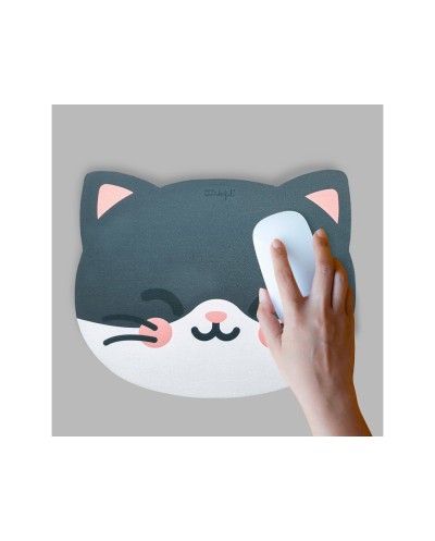 Alfombrilla para raton wondee mr wonderful forma gato