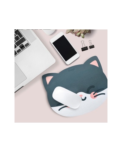 Alfombrilla para raton wondee mr wonderful forma gato