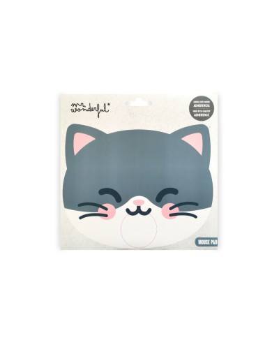 Alfombrilla para raton wondee mr wonderful forma gato