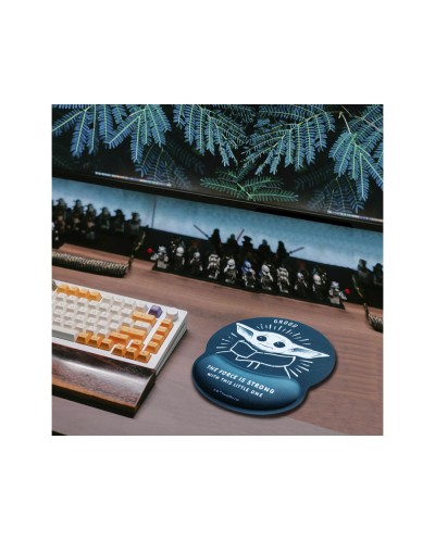 Alfombrilla para raton wondee gel ergonomica mandalorian grogu star wars