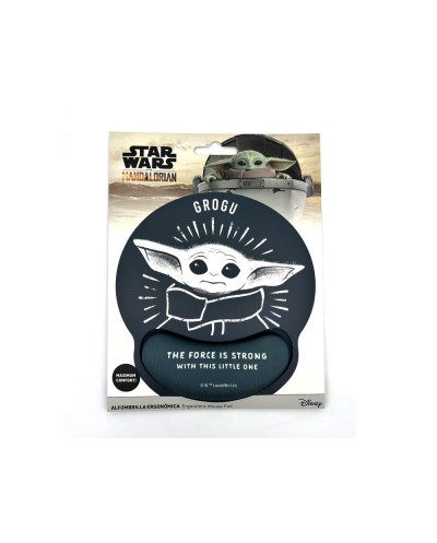 Alfombrilla para raton wondee gel ergonomica mandalorian grogu star wars