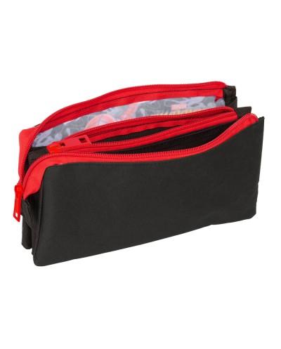 Bolso escolar portatodo safta triple spider man 120x220x30 mm