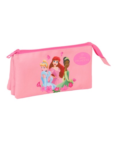 Bolso escolar portatodo safta triple princesas 120x220x30 mm
