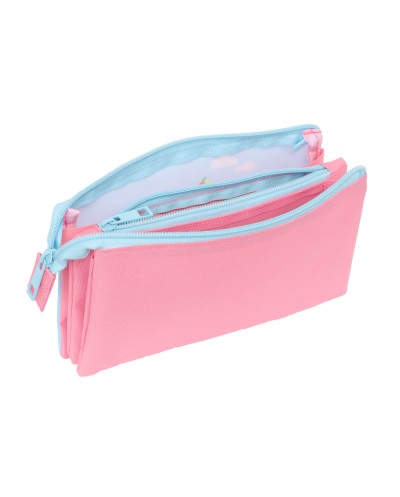 Bolso escolar portatodo safta triple peppa pig 120x220x30 mm