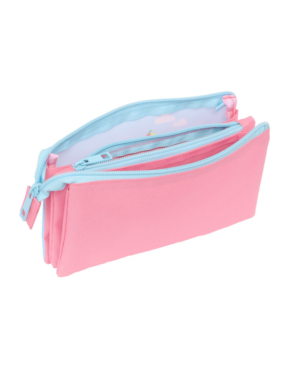 Bolso escolar portatodo safta triple peppa pig 120x220x30 mm