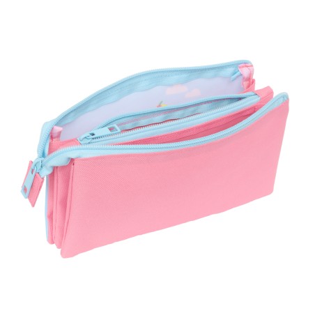 Bolso escolar portatodo safta triple peppa pig 120x220x30 mm