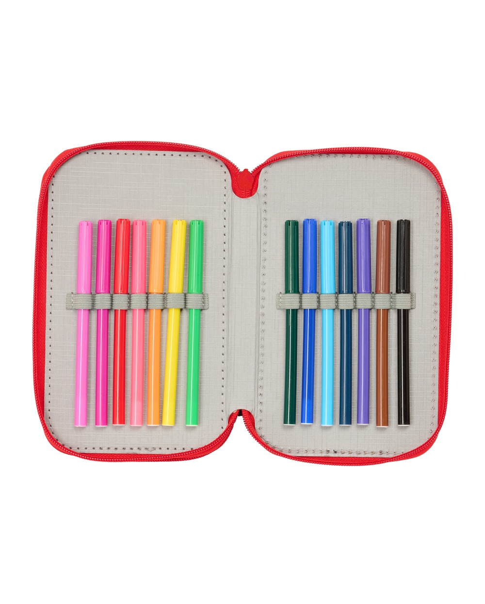 Plumier escolar safta triple 37 piezas spider man 195x125x55 mm