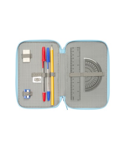 Plumier escolar safta triple 37 piezas peppa pig 195x125x55 mm