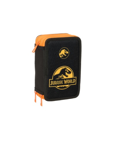 Plumier escolar safta triple 37 piezas jurassic world 195x125x55 mm