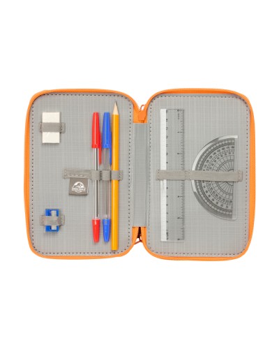 Plumier escolar safta triple 37 piezas jurassic world 195x125x55 mm