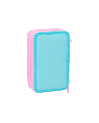 Plumier escolar safta triple 37 piezas gabby s dollhouse 195x125x55 mm