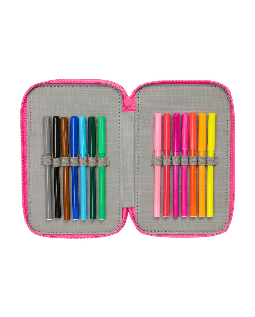 Plumier escolar safta triple 37 piezas barbie 195x125x55 mm