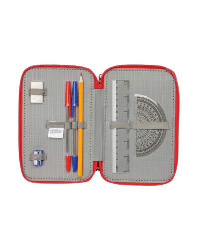 Plumier escolar safta triple 37 piezas avengers 195x125x55 mm