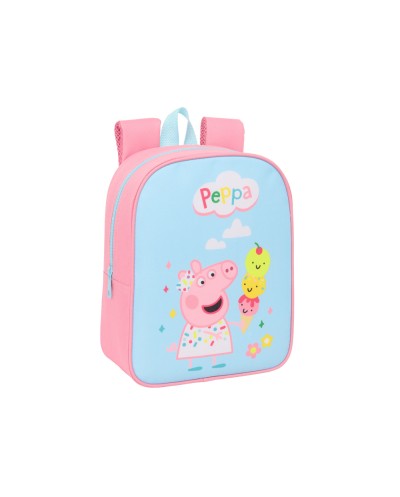Mochila safta guarderia adaptable carro peppa pig 270x220x100 mm